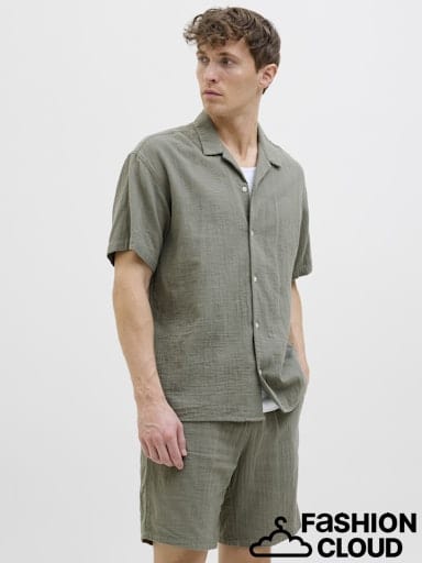 Camisa manga corta verde- JOREASTER Shirt