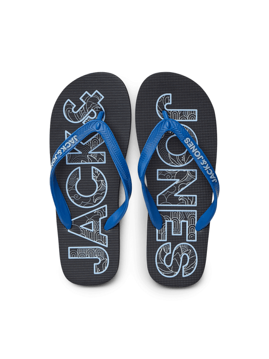 Chanclas logo negras - JFWLOGO