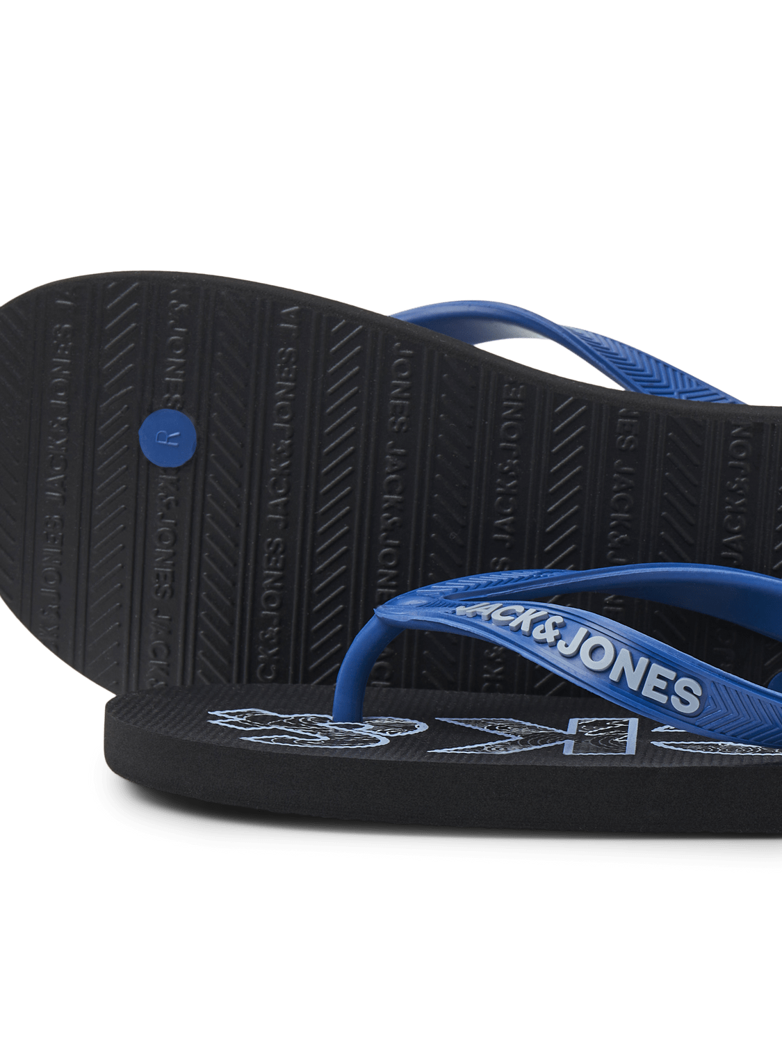 Chanclas logo negras - JFWLOGO