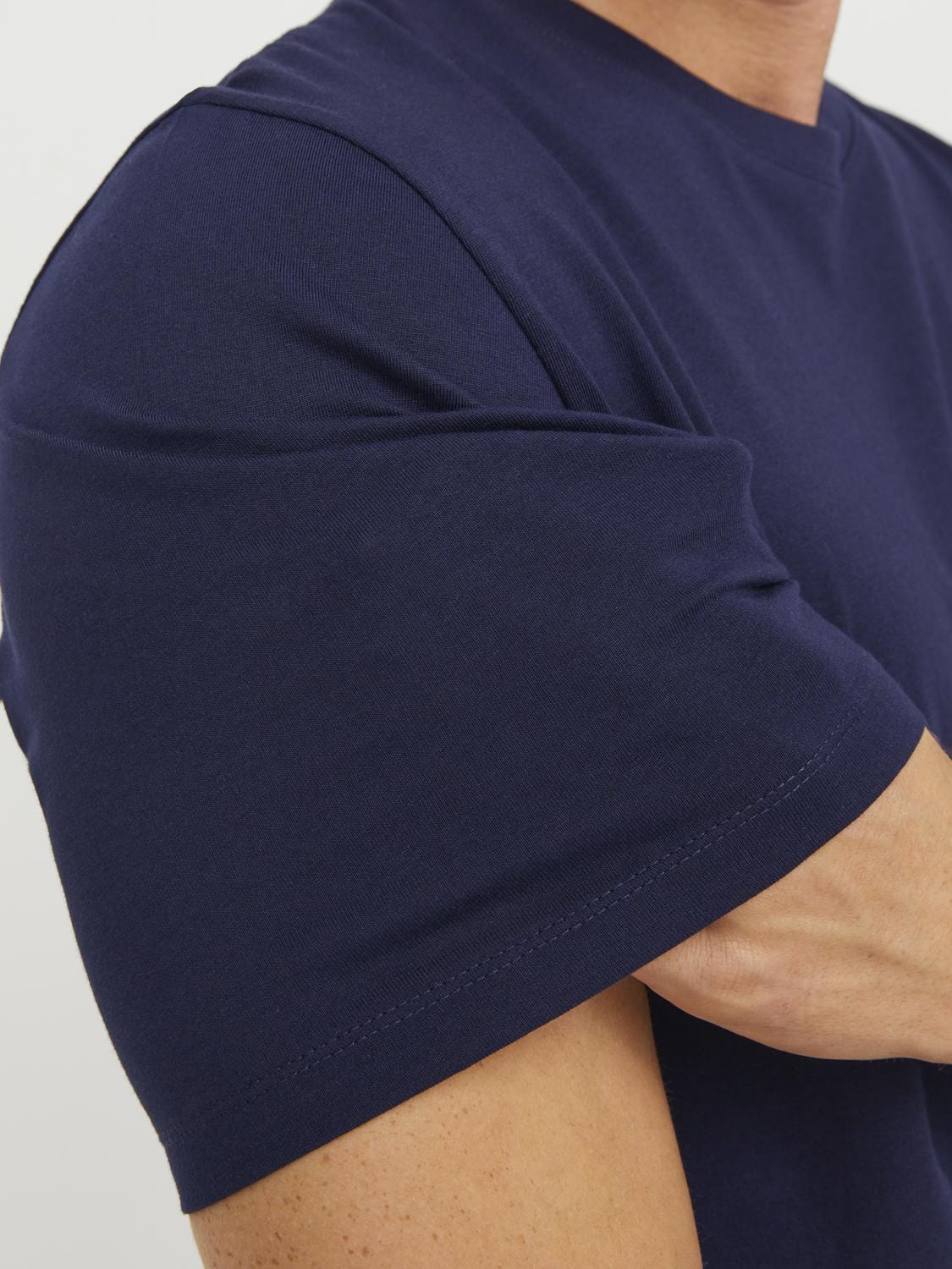 Camiseta de manga corta azul oscuro - JJEPAULOS TEE SS CREW NECK NOOS