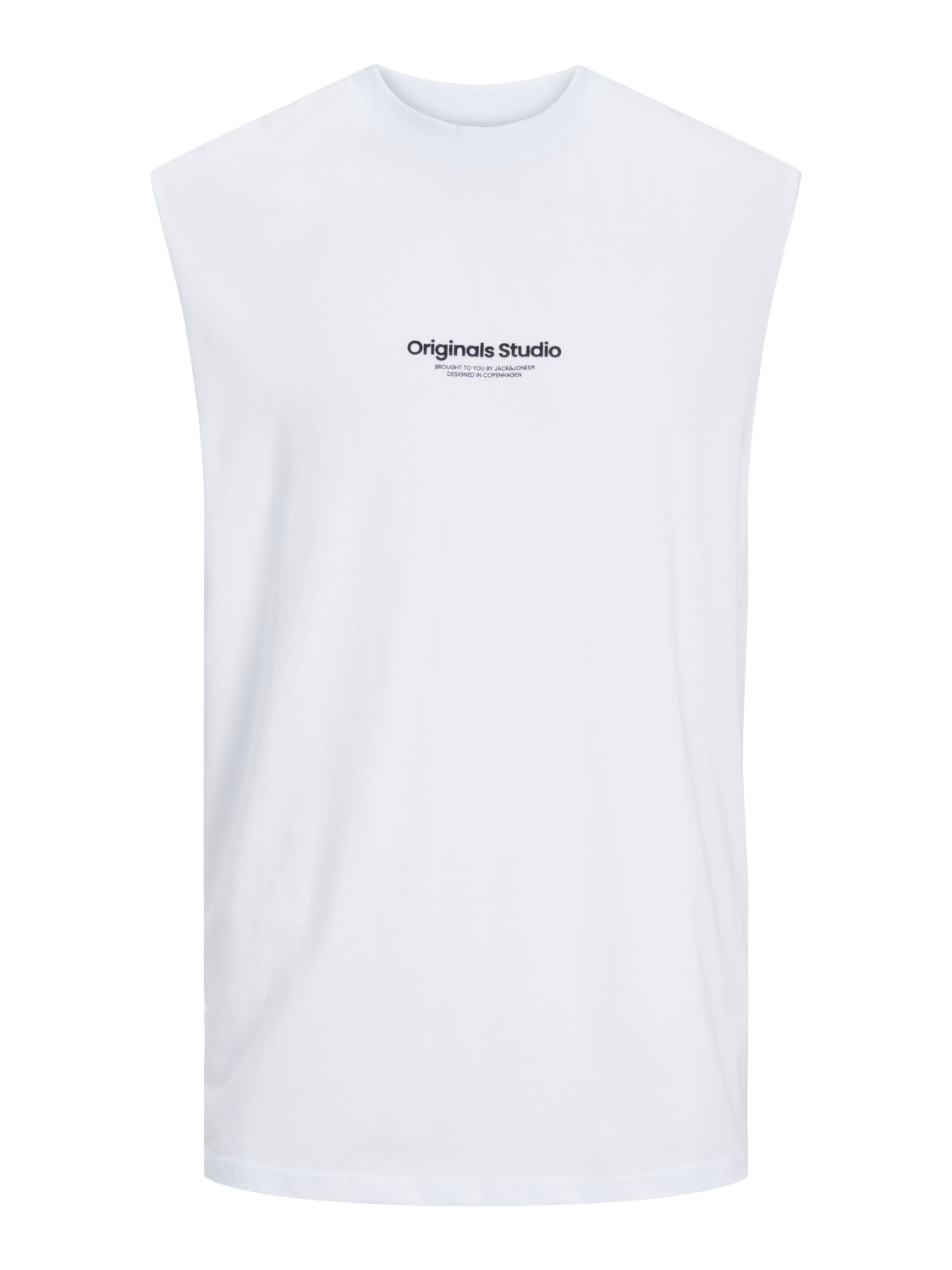 Camiseta de tirantes oversize con logo blanca - JORVESTERBRO