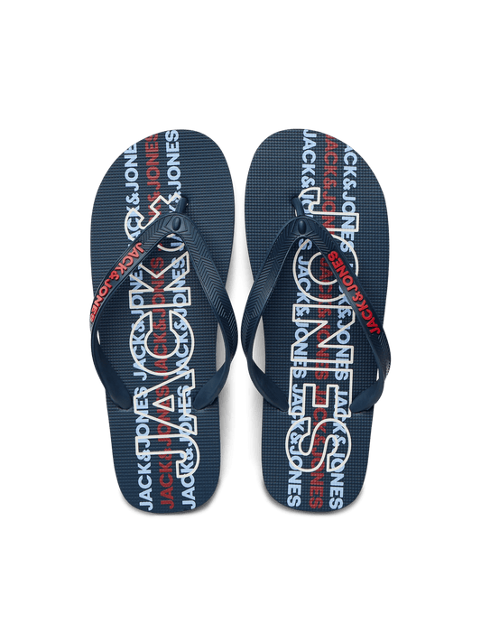 Chanclas logo azules - JFWLOGO