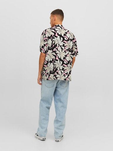 Camisa con estampado floral rosa- JORCABANA