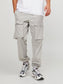 Pantalones Cargo Parachute Gris Claro - JPSTKANE