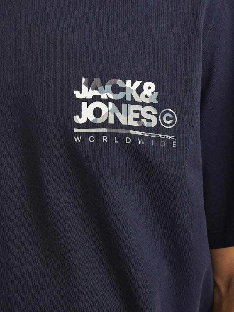 Camiseta con logo azul - JJLUKE