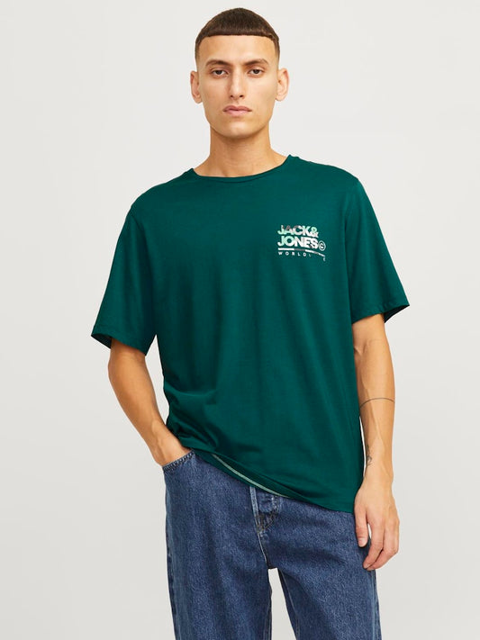 Camiseta con logo verde - JJLUKE