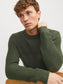 Jersey de punto de rayas gruesas verde - JJHUGO Pullover