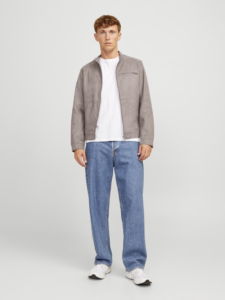 Chaqueta Efecto Ante Marrón - JJEDYLAN