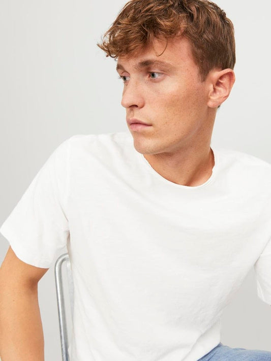 Camiseta básica blanca - JJEBASHER TEE O-NECK SS NOOS