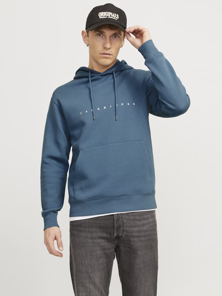 Sudadera con capucha azul - JJESTAR