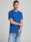 Camiseta de algodón orgánico de manga corta azul ORGANIC BASIC