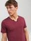 Camiseta cuello pico Rosa - SPLIT