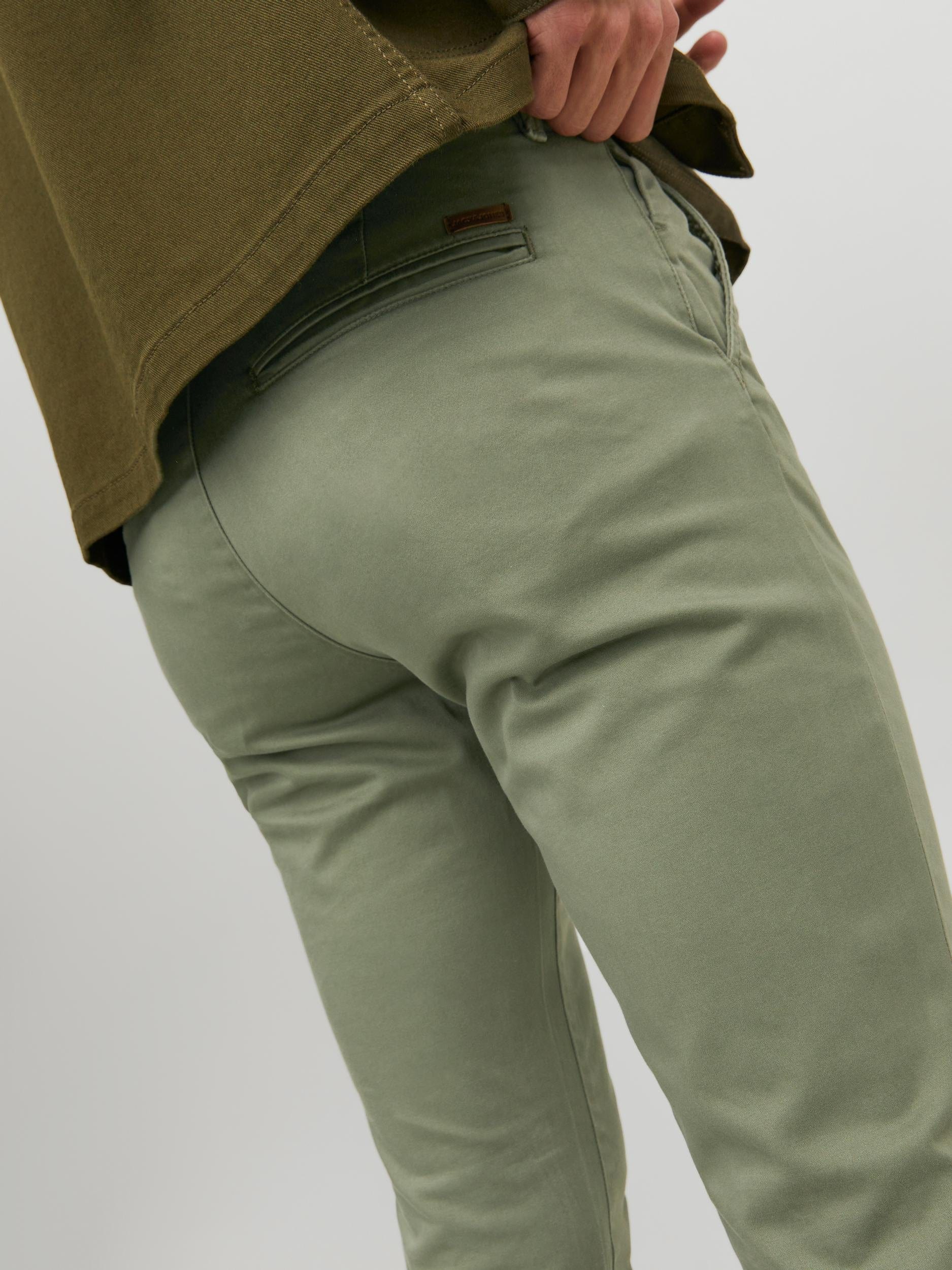 Pantalón Chino ajustado verde - JPSTMARCO JJBOWIE SA NOOS Pants