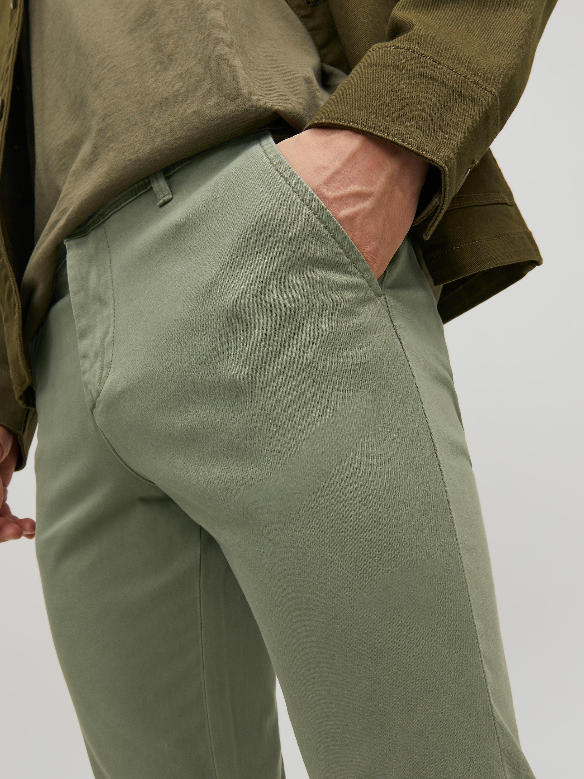 Pantalón Chino ajustado verde - JPSTMARCO JJBOWIE SA NOOS Pants