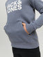 Sudadera con capucha y logo azul claro - JJECORP