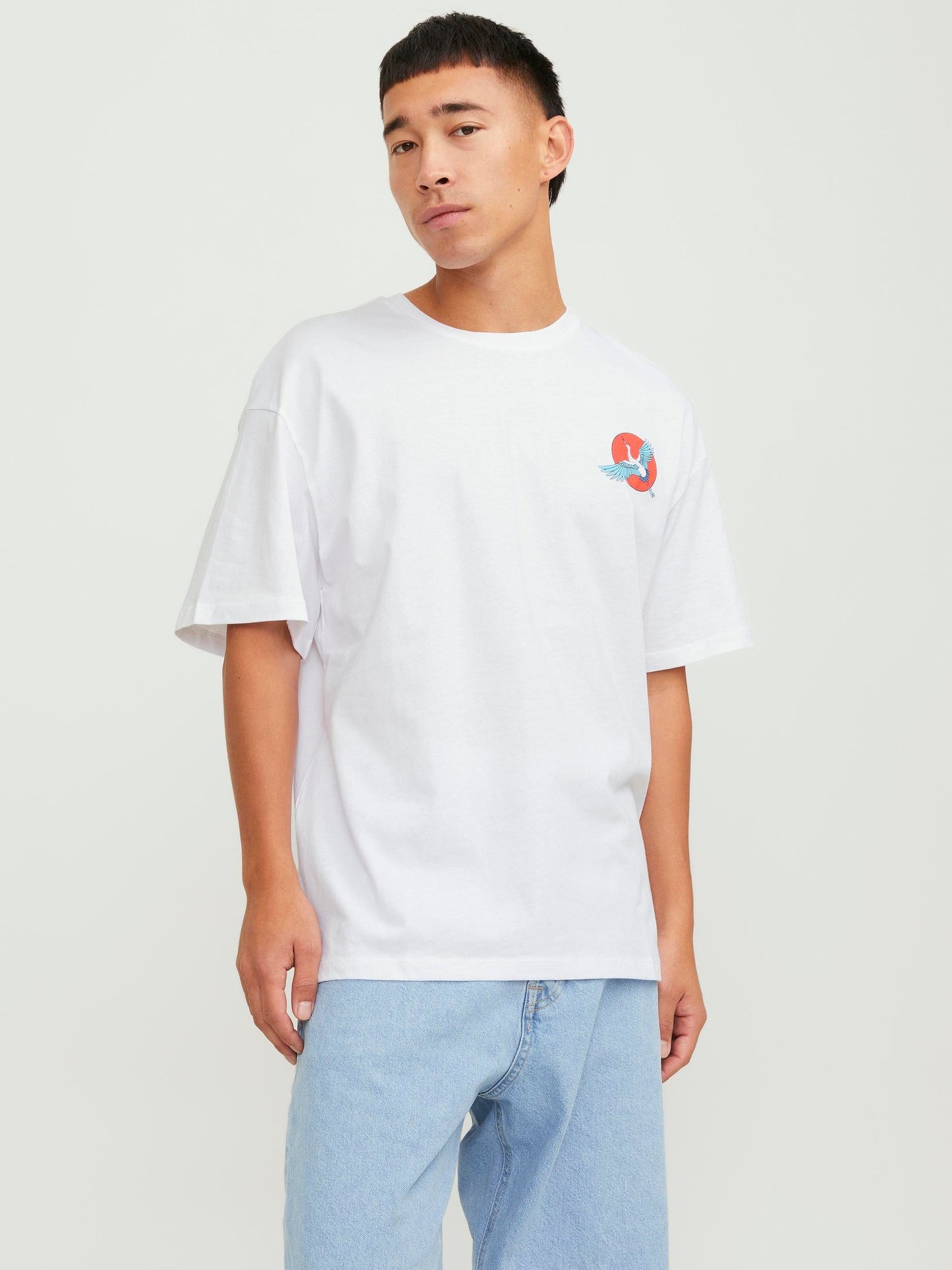 Camiseta blanca estampada -JORBRADLEY