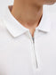 Polo con cremallera blanco - JJEAUSTIN ZIP POLO SS NOOS