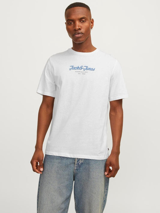 Camiseta manga corta con logo blanca - JJHENRY