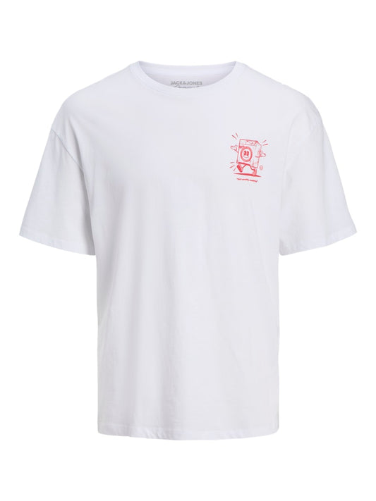 Camiseta estampada blanca - JORBRADLEY