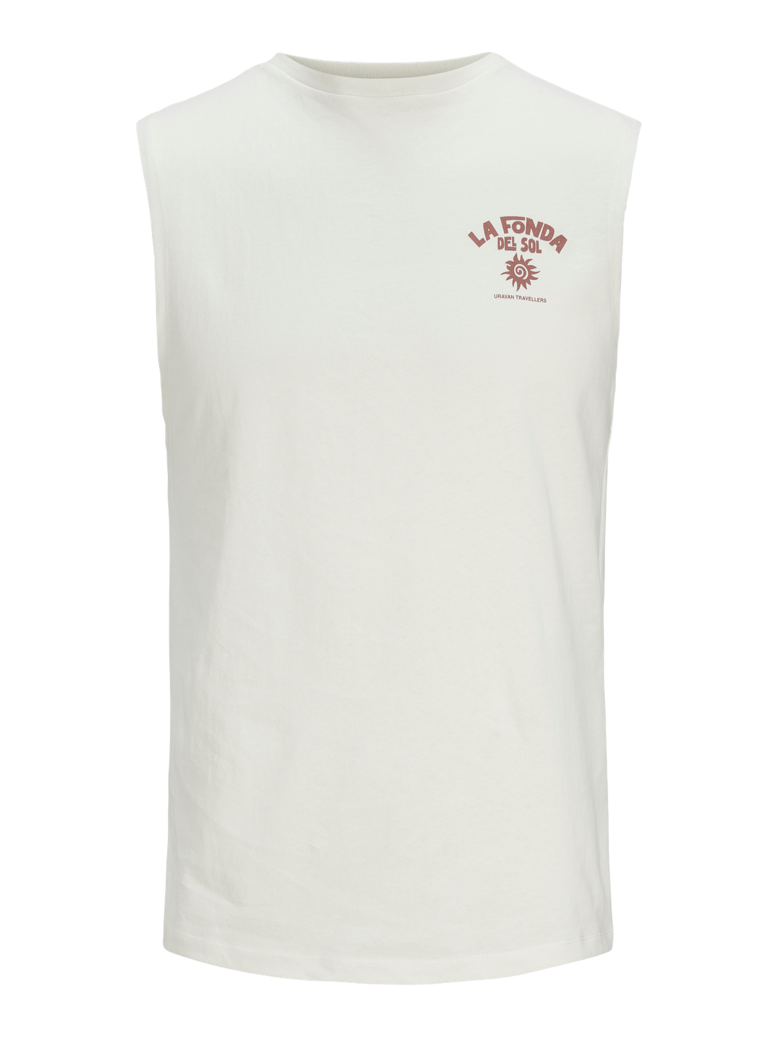 Camiseta de tirantes estampada blanca - JORFONDA