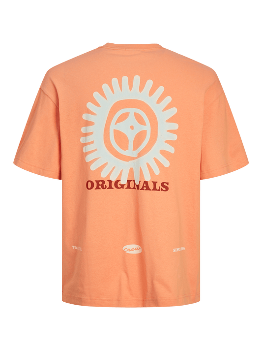 Camiseta estampada naranja - JORKALBARRI