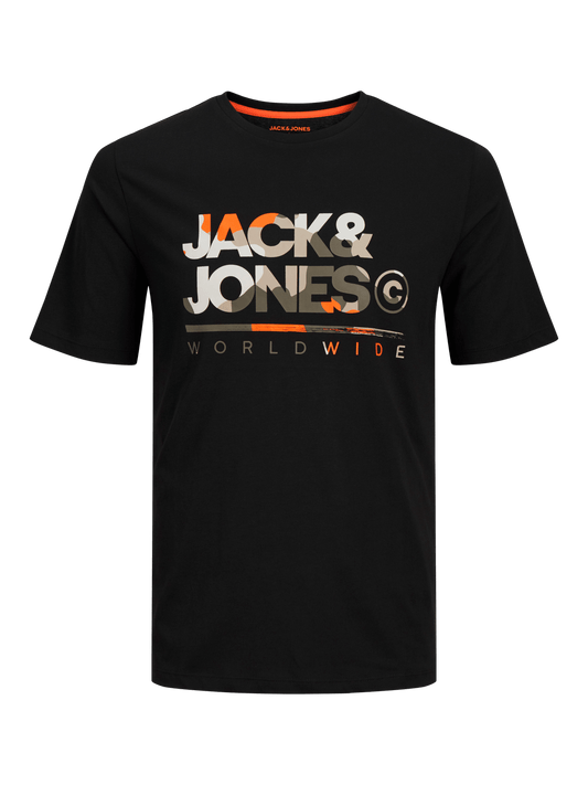 Camiseta con logo negro - JJLUKE