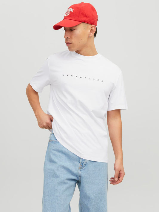 Camiseta con logo blanca - JJESTAR