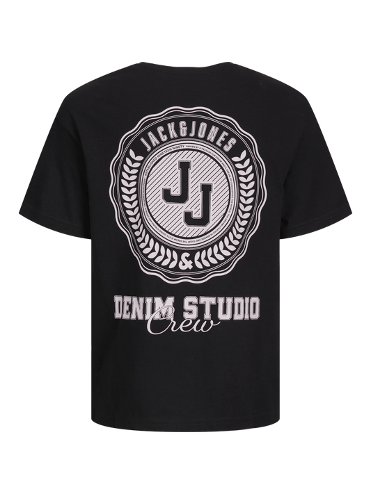 Camiseta negra JUNIOR - JJSTYD