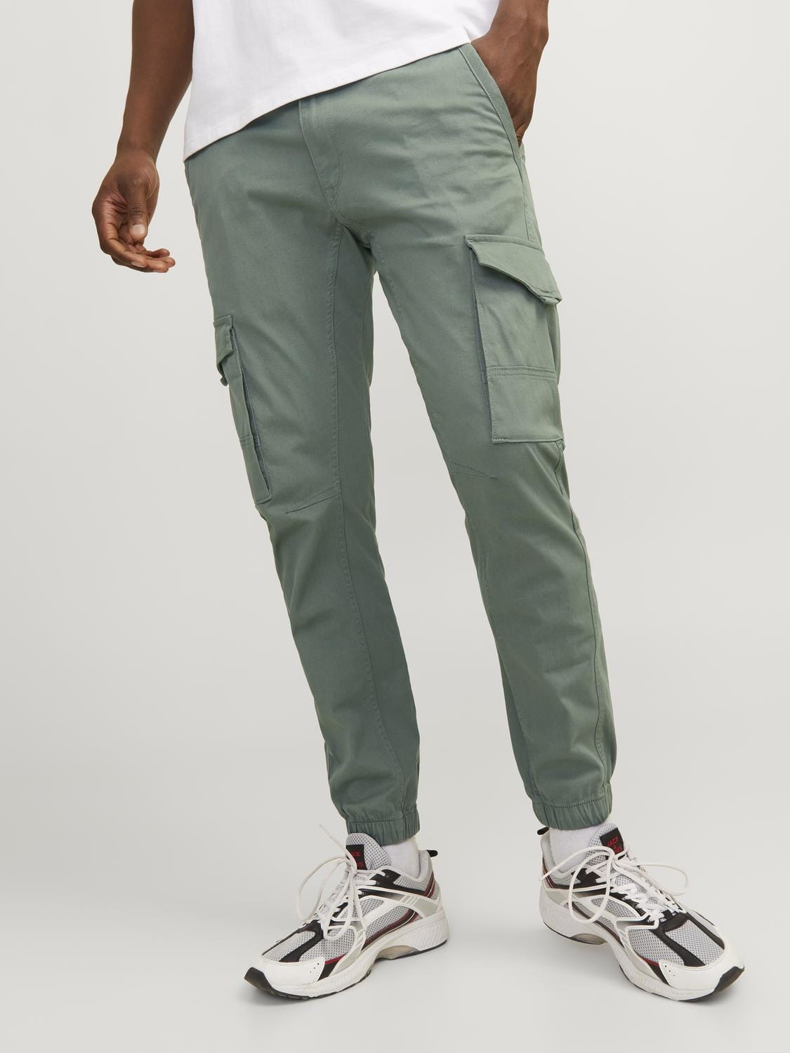 Pantalón Cargo Slim Verde -  JPSTPAUL FLAKE