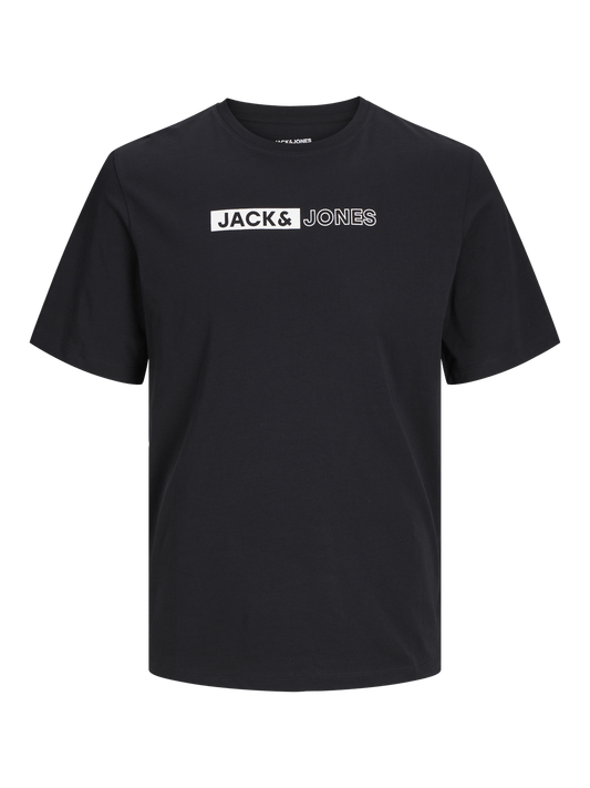 Camiseta con logo negra - JJECORP