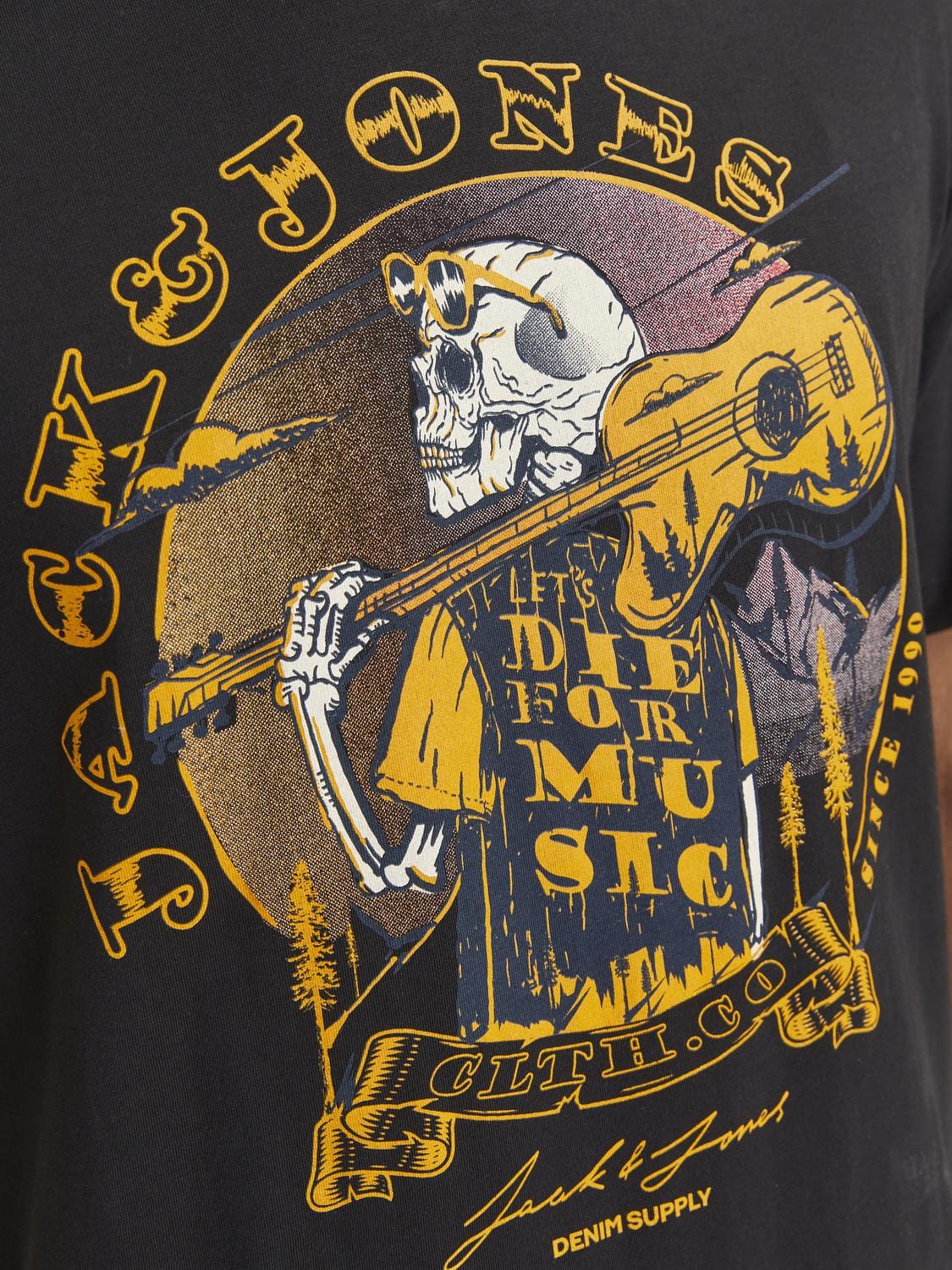 Camiseta estampada negra - JJSKULL