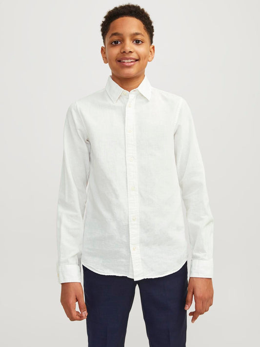 Camisa de lino blanca - JJELINEN
