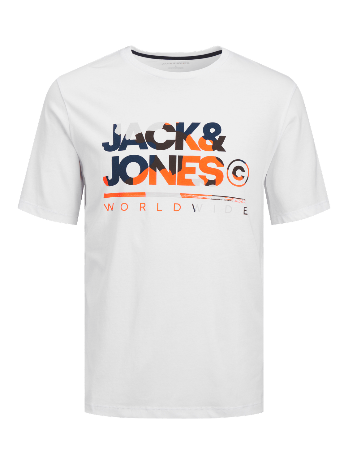 Camiseta con logo blanca - JJLUKE