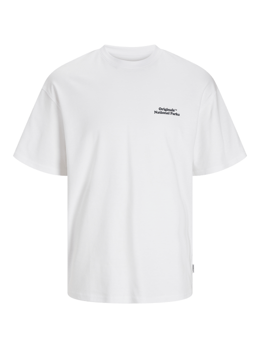 Camiseta con estampado blanca - JORURBAN