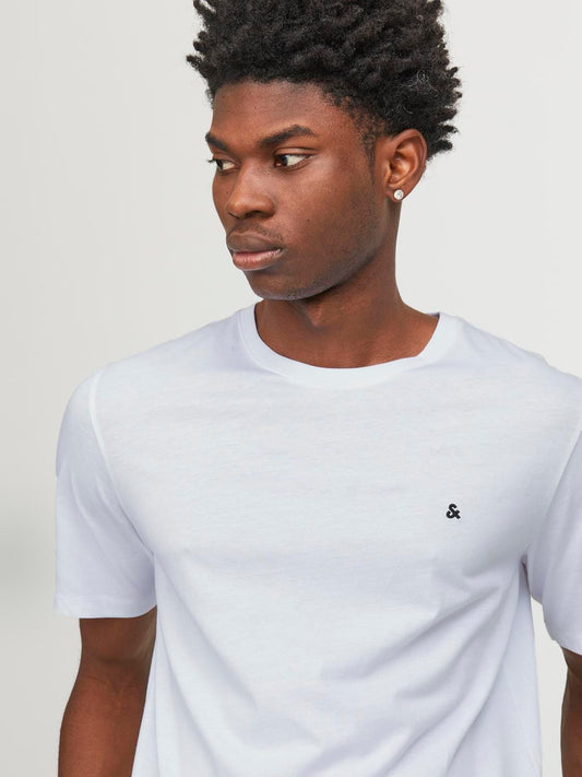 Camiseta de manga corta blanca - JJEPAULOS
