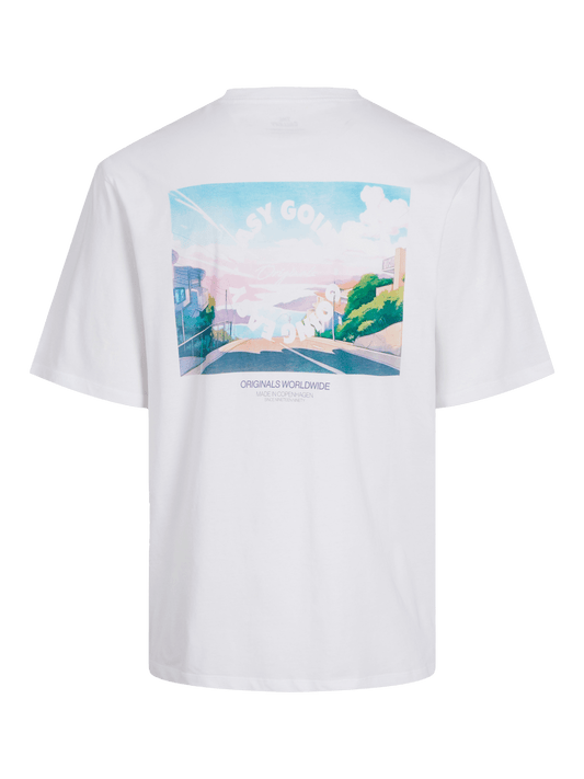 Camiseta estampada blanca - JORBLEACH