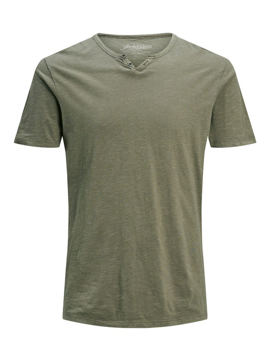 Camiseta cuello pico Verde - SPLIT
