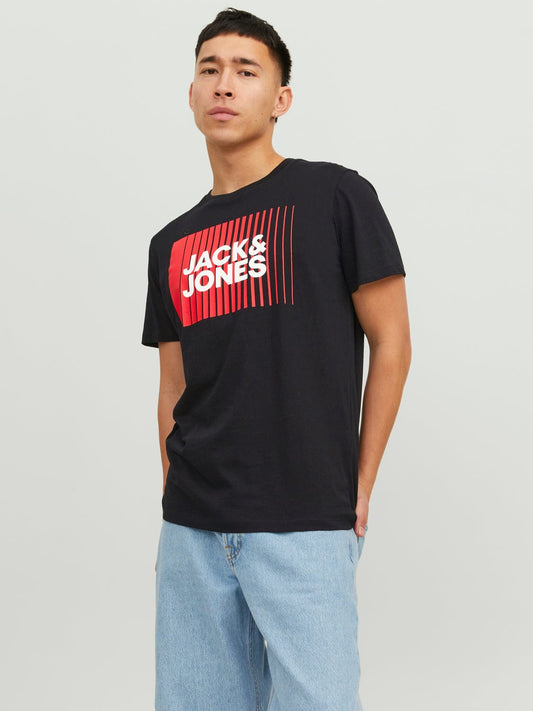 Camiseta con logo - JJECORP Negro