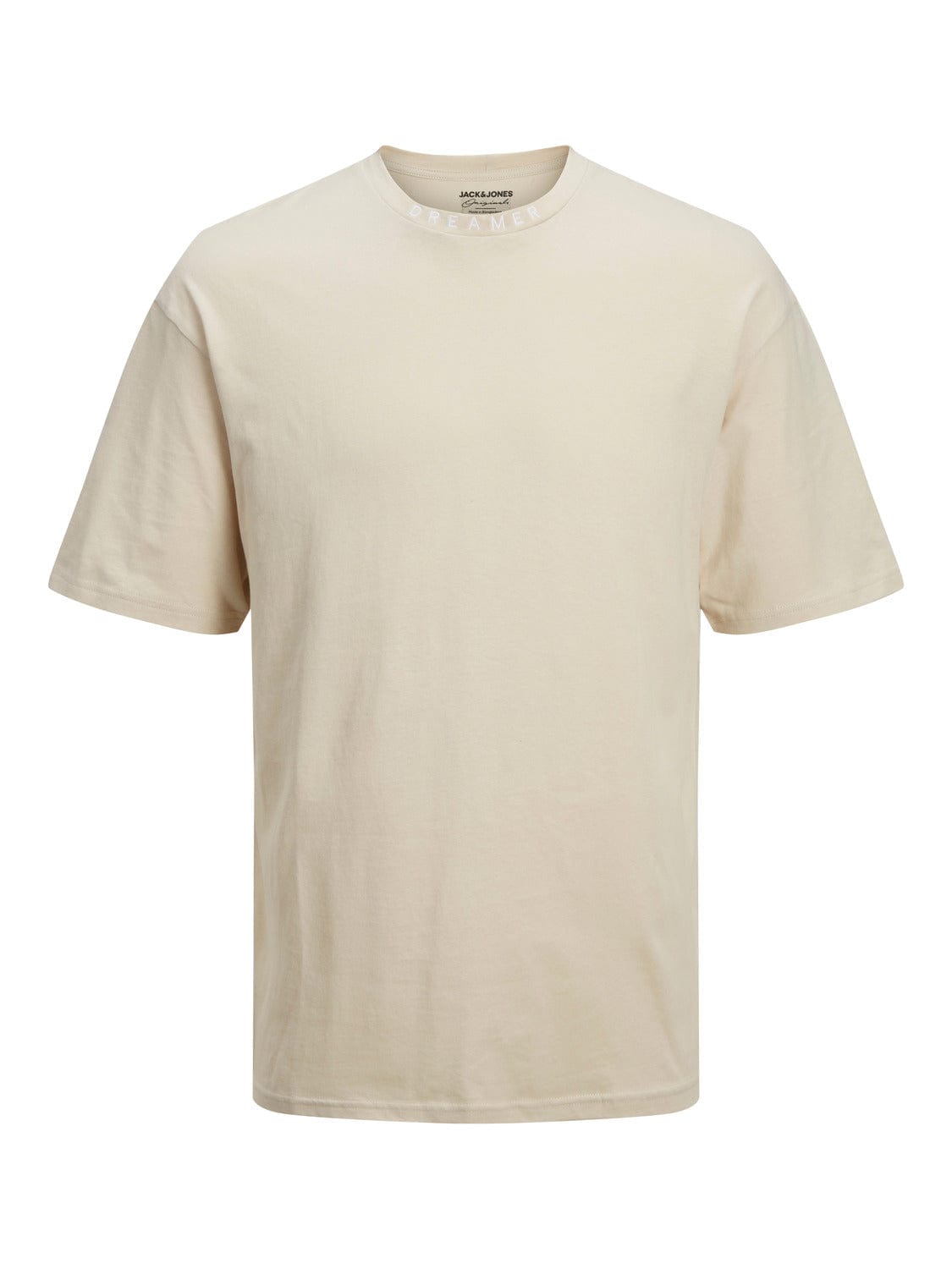 Camiseta hombre básica cuello redondo algodón blanco Dreamer