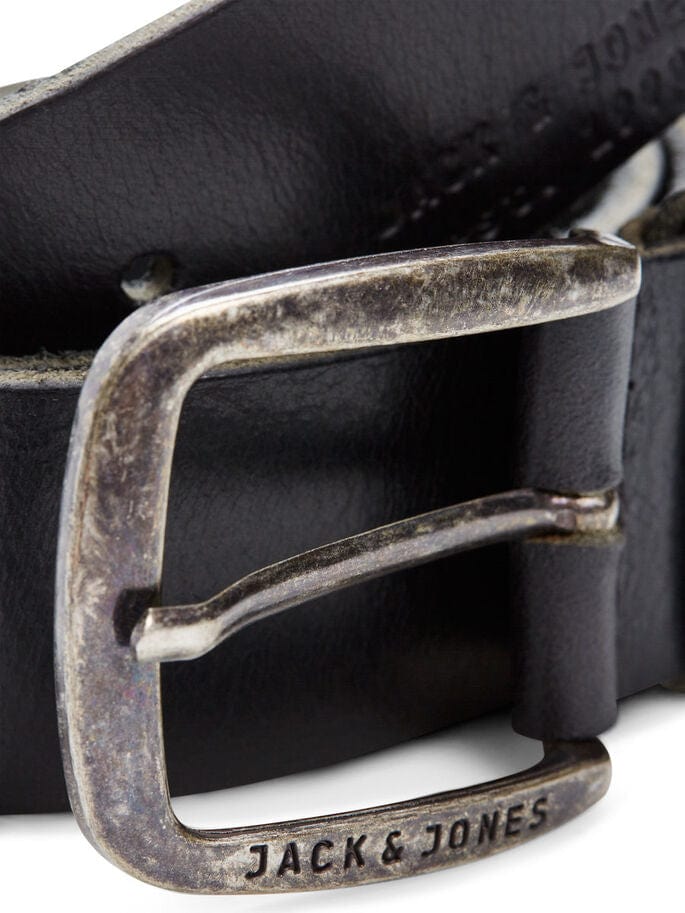 Cinturón negro con hebilla efecto desgastado -JACPAUL