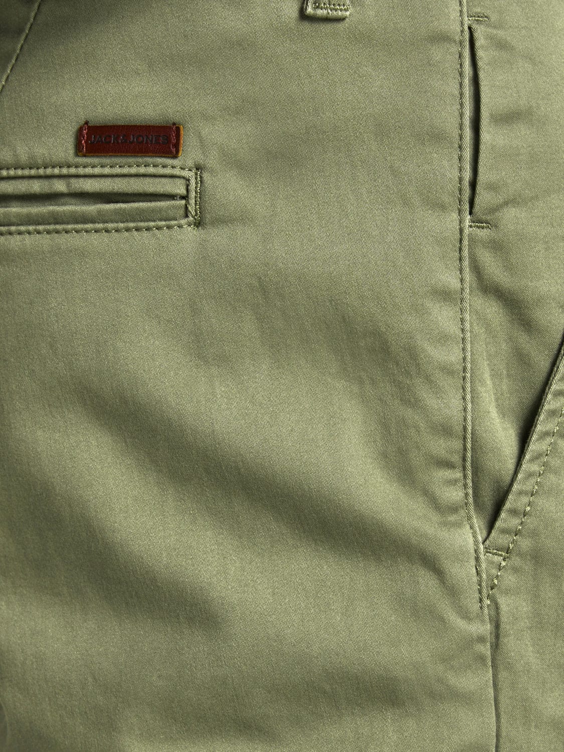 Pantalón corto chino verde-JJIBOWIE