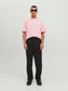 Camiseta de manga corta de algodón rosa - JORBELIZE