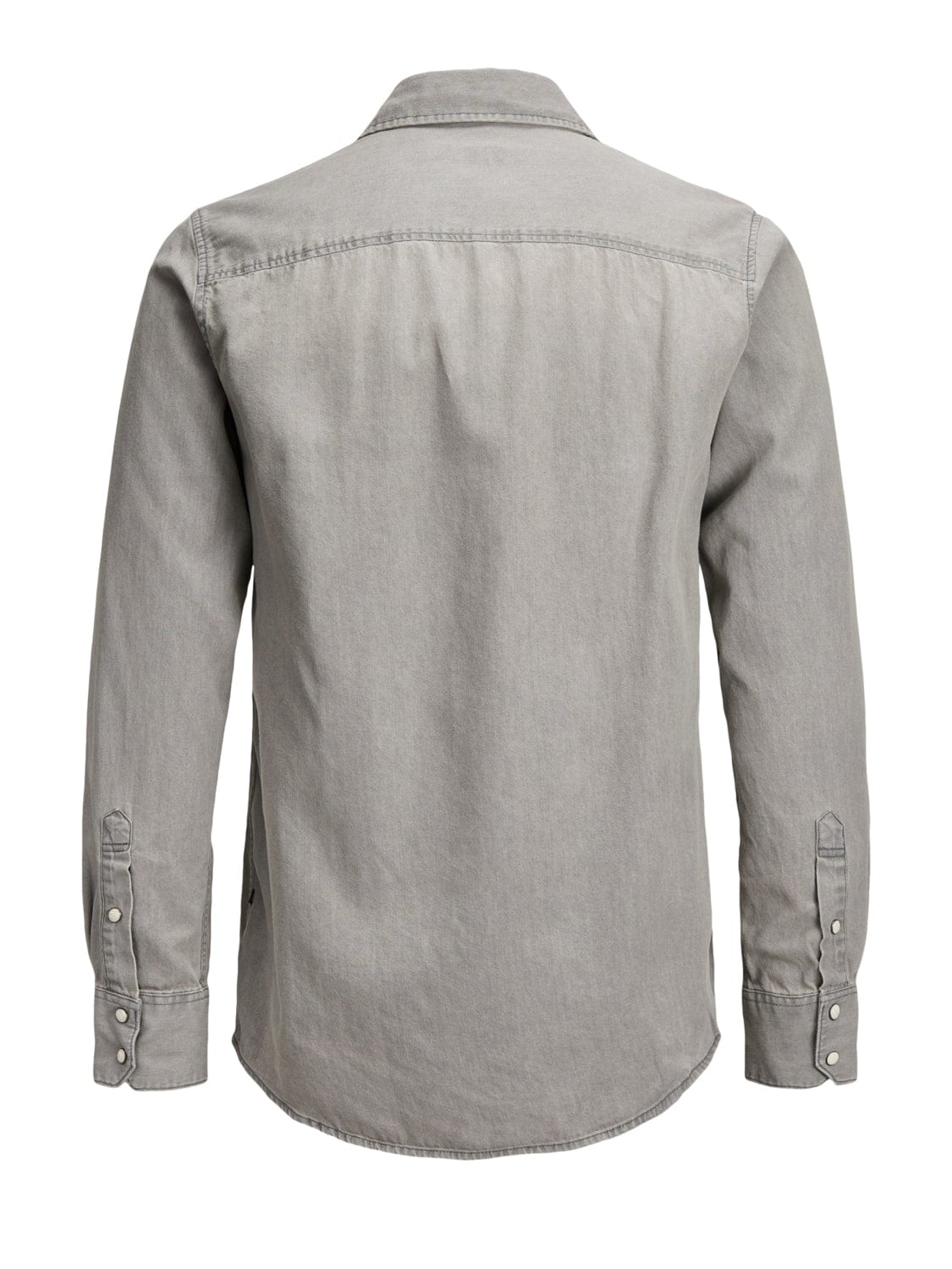 Camisa vaquera gris con bolsillos -SHERIDAN