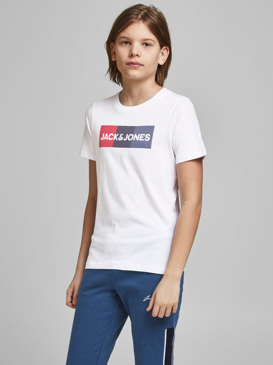 Camiseta JUNIOR con logo Blanco - CORP PLAY