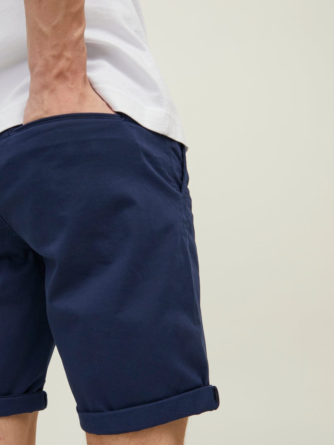 Pantalón corto chino Navy Blazer-JJIBOWIE