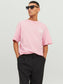 Camiseta de manga corta de algodón rosa - JORBELIZE