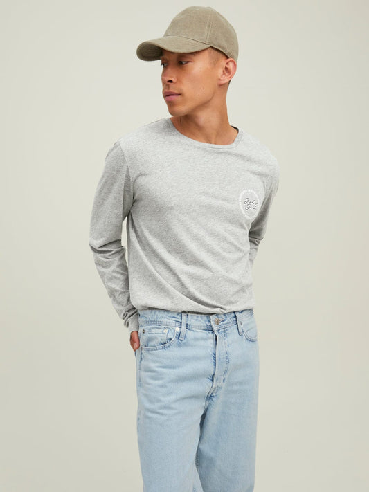 Camiseta Stamp - Gris