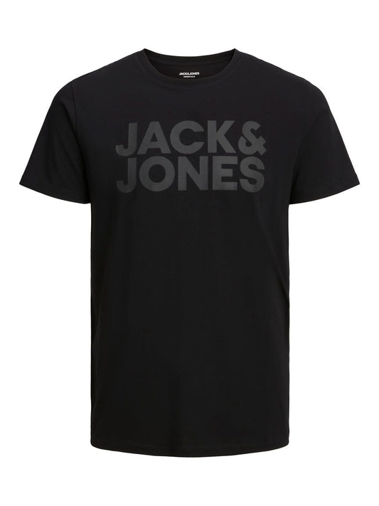 Camiseta manga corta logo- JJECORP Negro