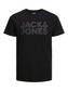 Camiseta manga corta logo- JJECORP Negro
