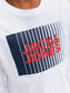 Camiseta blanca manga larga con logo JJECORP
